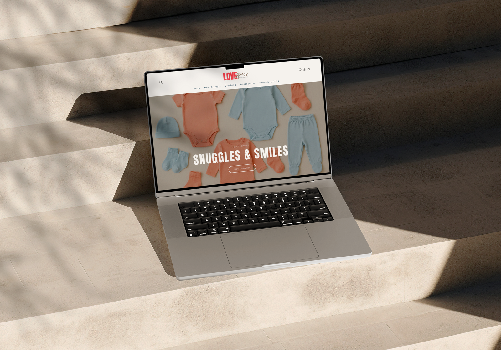 website mockup love always